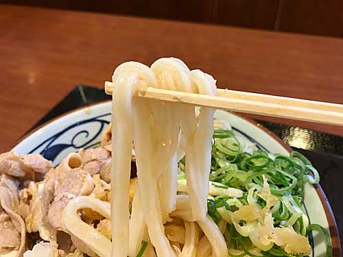 丸亀製麺の極太麺