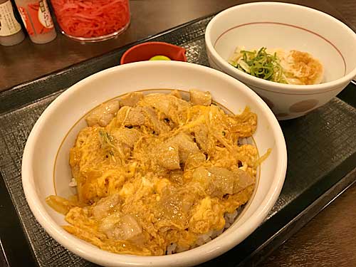 なか卯　親子丼＋すだちおろしうどん
