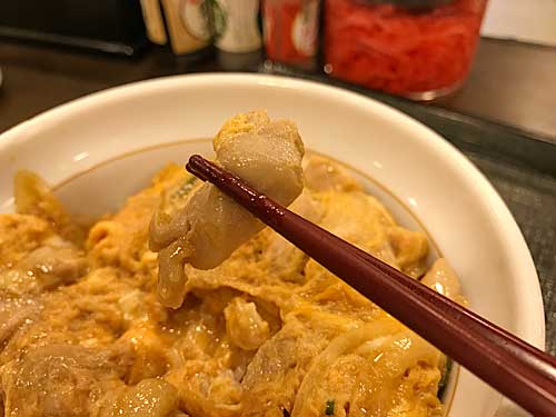 親子丼の鶏肉