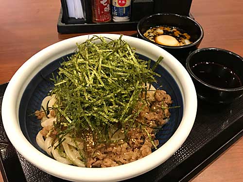 丸亀製麺　旨辛肉つけうどん