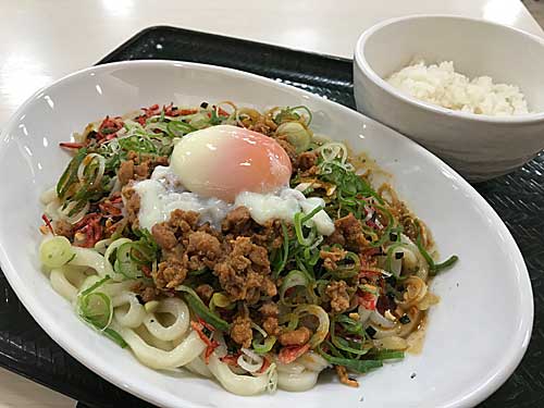 はなまるうどん　痺れ汁なし担々うどん