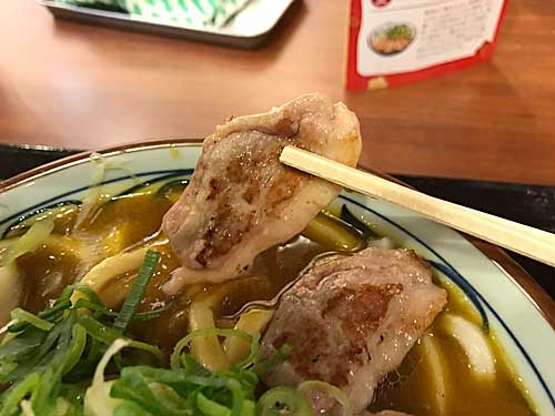 鴨カレー南蛮の鴨肉