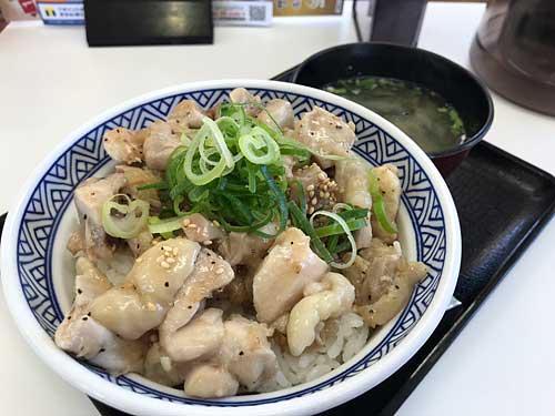 吉野家　ねぎ塩鶏丼