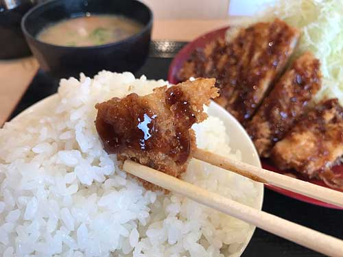 ロースカツとライス