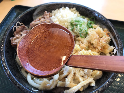 牛肉うどんのつゆ