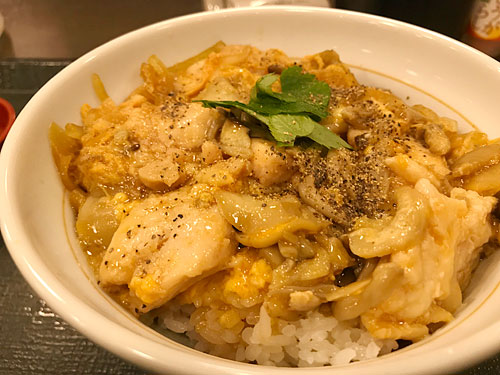 なか卯　3種きのこの親子丼