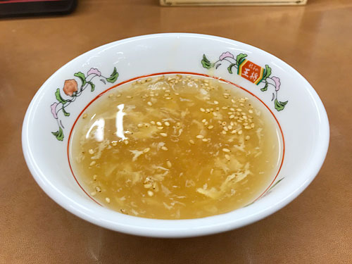 餃子の王将　玉子スープ