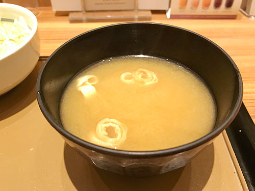 やよい軒　みそ汁