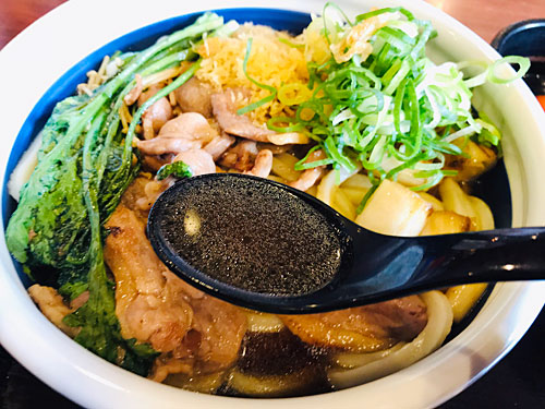 鴨すきうどんのおつゆ