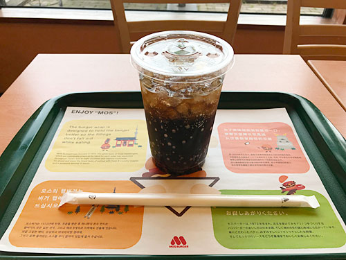 モスバーガー　コーラ