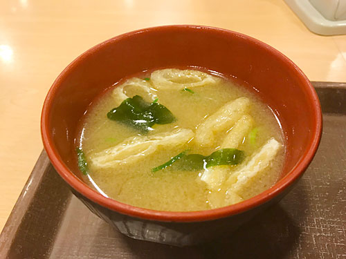 すき家　みそ汁