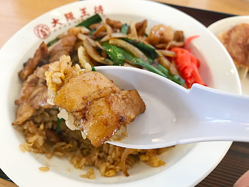 大胆不敵な生姜焼き炒飯