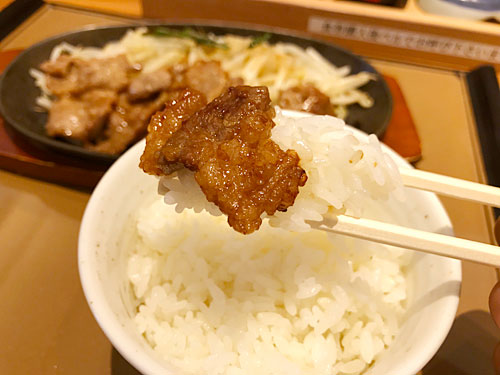 カルビ焼肉とごはん