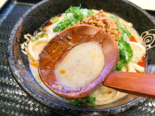 冷やしごま担々うどんのおつゆ