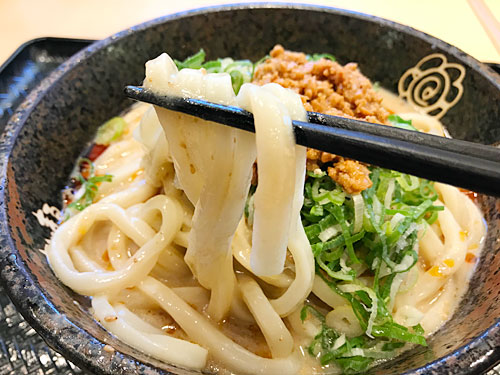 はなまるうどんの極太麺