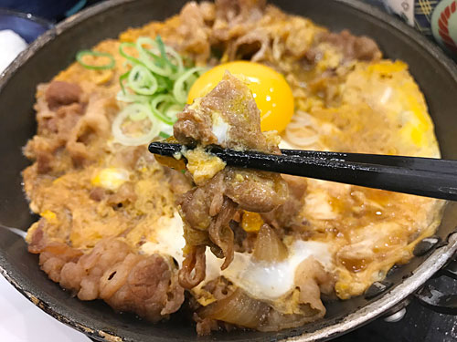 月見牛とじ御膳