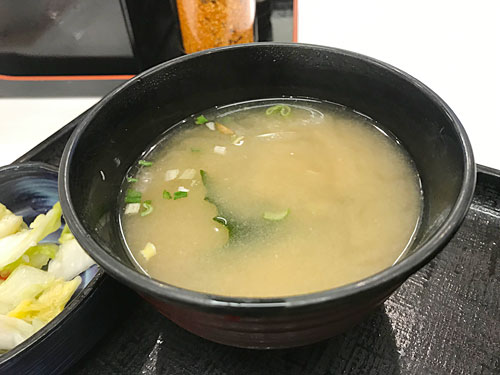 吉野家　みそ汁