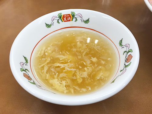 餃子の王将　玉子スープ