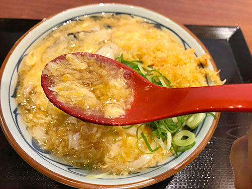 牡蠣づくし玉子あんかけのつゆ