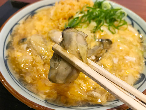 たっぷり7粒の牡蠣