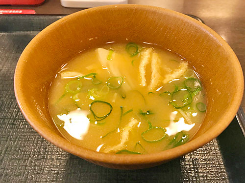 なか卯　みそ汁