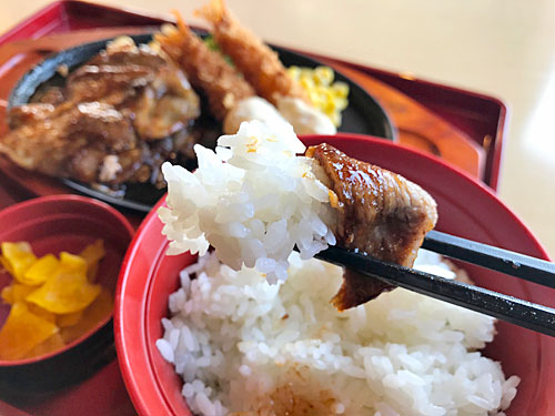 白ごはんとしょうが焼き
