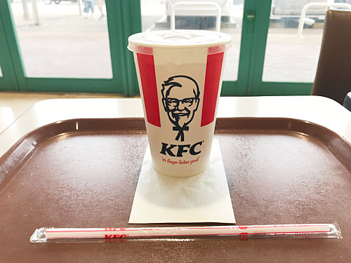 ケンタッキーフライドチキンのコーラ