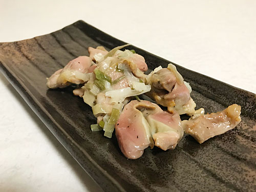砂肝のねぎ塩