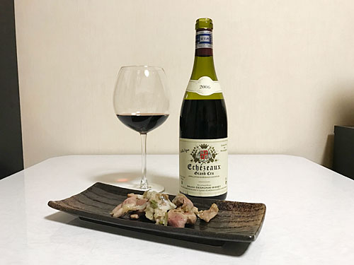Bruno Desaunay-Bissey Echezeaux 2006と砂肝