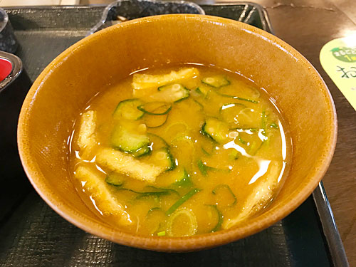 なか卯　みそ汁