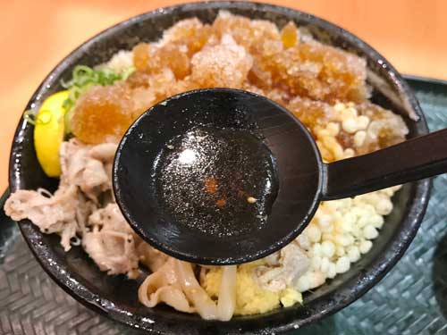 極寒白銀ぶっかけ 塩豚レモンのつゆ