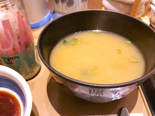 やよい軒　みそ汁