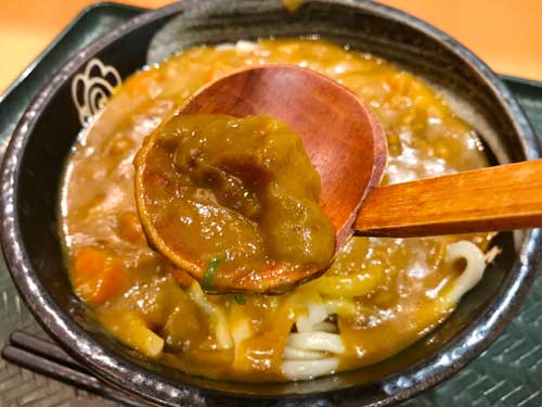 カレーうどんのつゆ