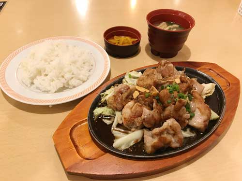 Joyfull　倍盛りひとくちチキンステーキにんにく醤油