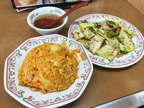 餃子の王将　キムチ炒飯＆回鍋肉