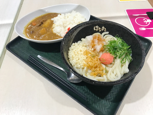 はなまるうどん　明太おろししょうゆ＋ミニカレー