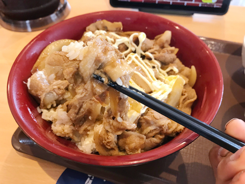 マヨ豚生姜焼き丼の具とごはん