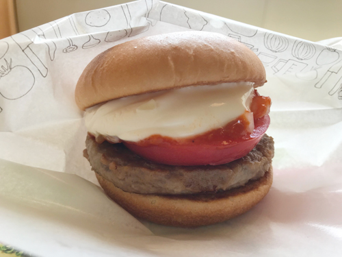 白いモスバーガー