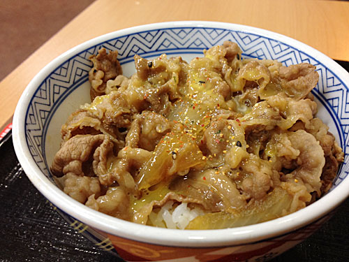 牛丼生卵かけ