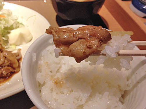 生姜焼きとごはん