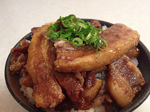 豚肉乗せ