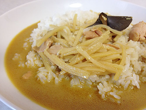 グリーンカレー盛り付け後
