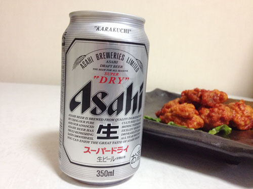 アサヒ スーパードライとヤンニョンチキン