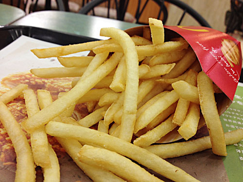マクドナルドのフライドポテト