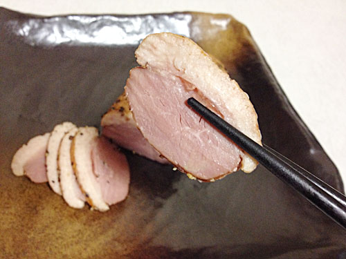 鴨ハムをひと口