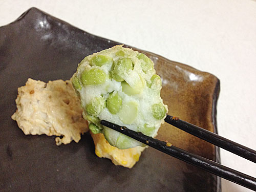 ちぎり揚げ　枝豆