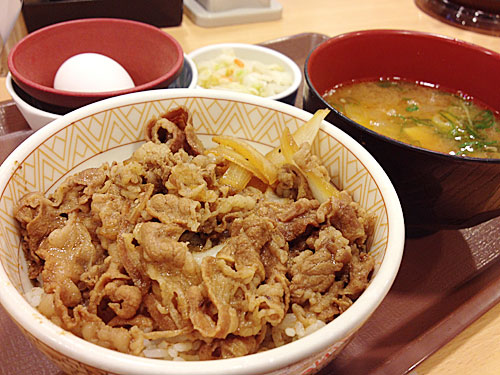 牛丼アップ