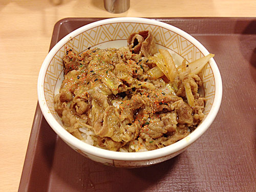 牛丼 化粧後