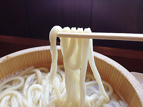 釜揚げうどんの麺