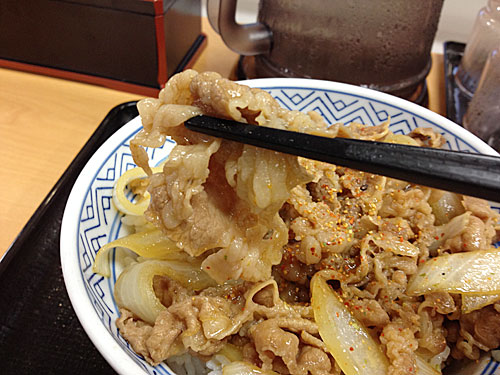 牛丼のお肉